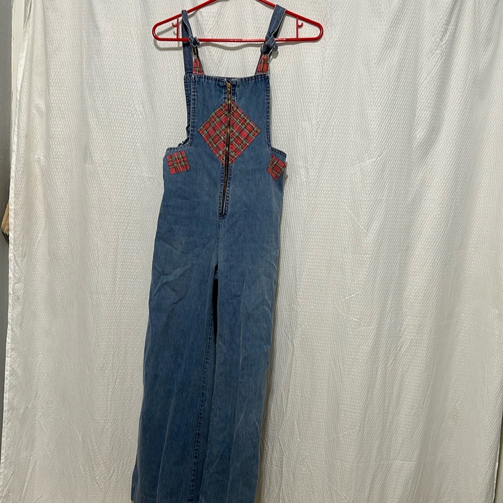 Vintage, hand-made flare overalls XS (0-2)